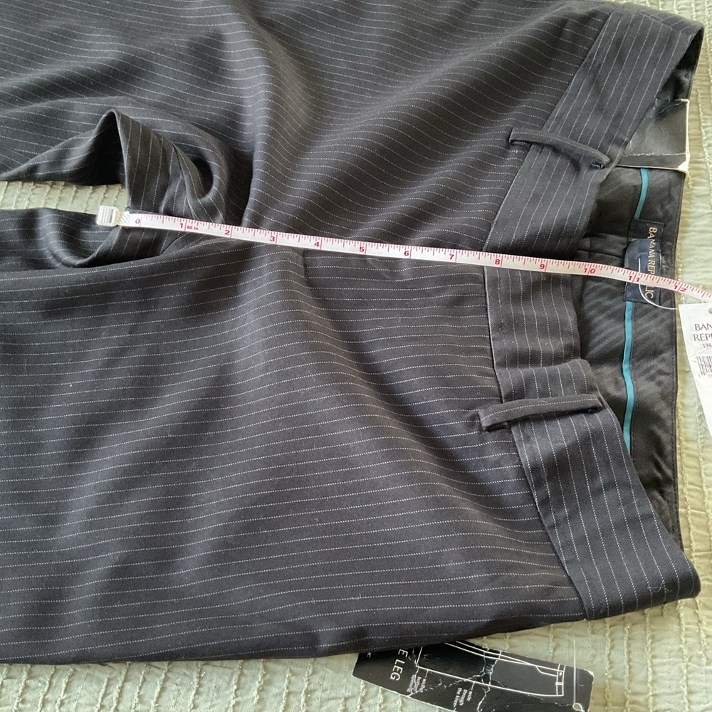 Banana Republic Martin Fit Women’s Size 6 Black Pinstripe Dress Pants NWT - Picture 6 of 9